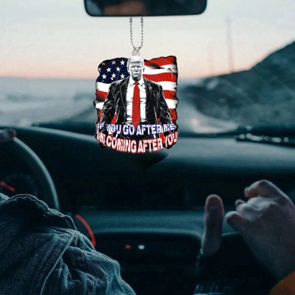 Trump 2024 Take Back America Acrylic Car Ornament and Keychain - 3 Pieces - Image 2