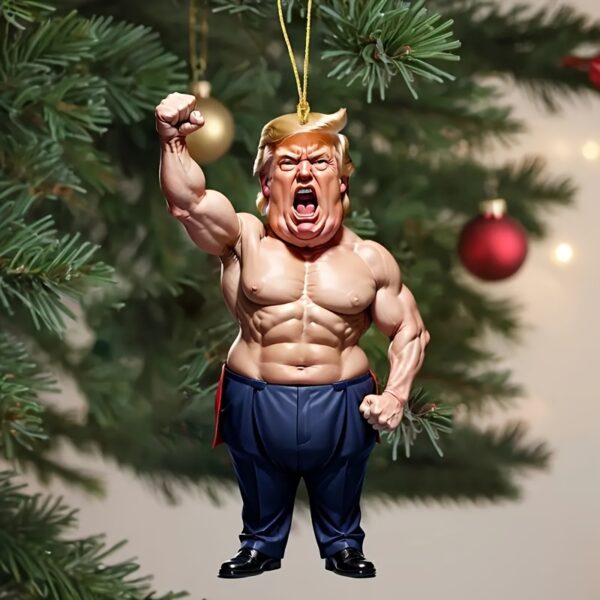 Trump-inspired acrylic car and Christmas tree ornament - Image 6