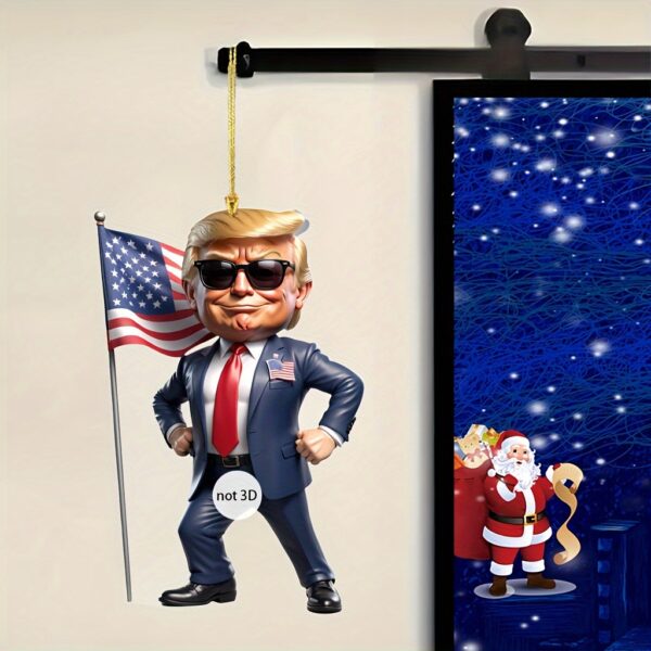 3pcs Set of Acrylic Trump Cartoon Pendants