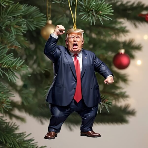 Trump-inspired acrylic car and Christmas tree ornament - Image 7