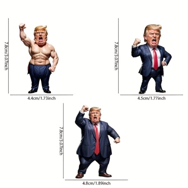 Trump-inspired acrylic car and Christmas tree ornament - Image 3