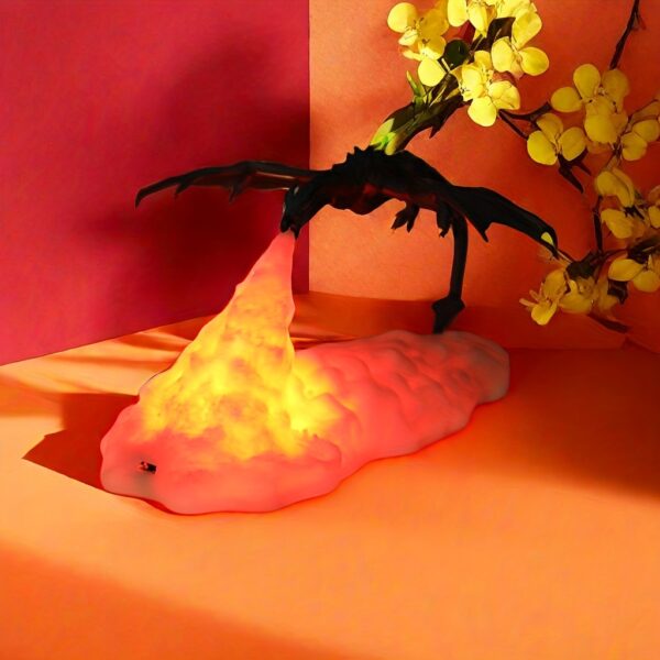 Fire Dragon 3D Night Light Table Lamp for Bedroom and Office - Image 11