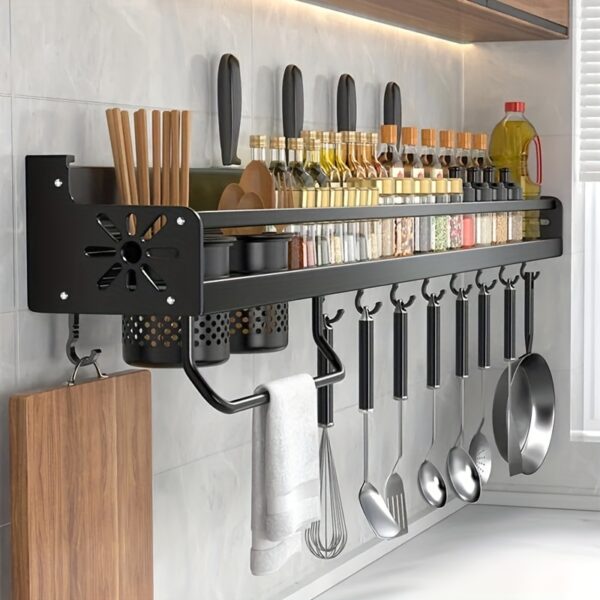 Organizador de Cozinha de Alumínio com Porta-Tempero - B Mart Brasil