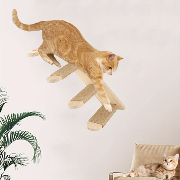 Poste de Arranhar de Sisal com Escada e Poleiro - Conforto e Durabilidade para seu Gato - Image 2