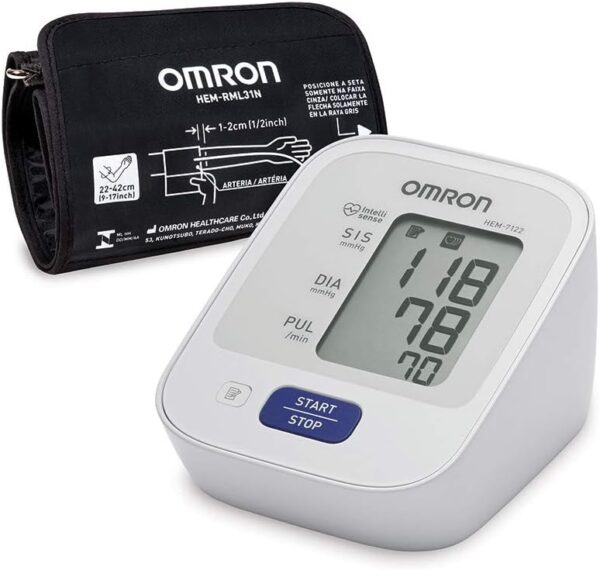 Monitor de Pressão Arterial de Braço Control+ Hem-7122 OMRON 