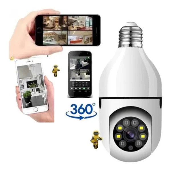 Câmera de Segurança Wifi Ip Sem Fio 360 Aplicativo Full HD - Image 5